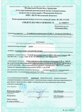 Свидетельство о поверке